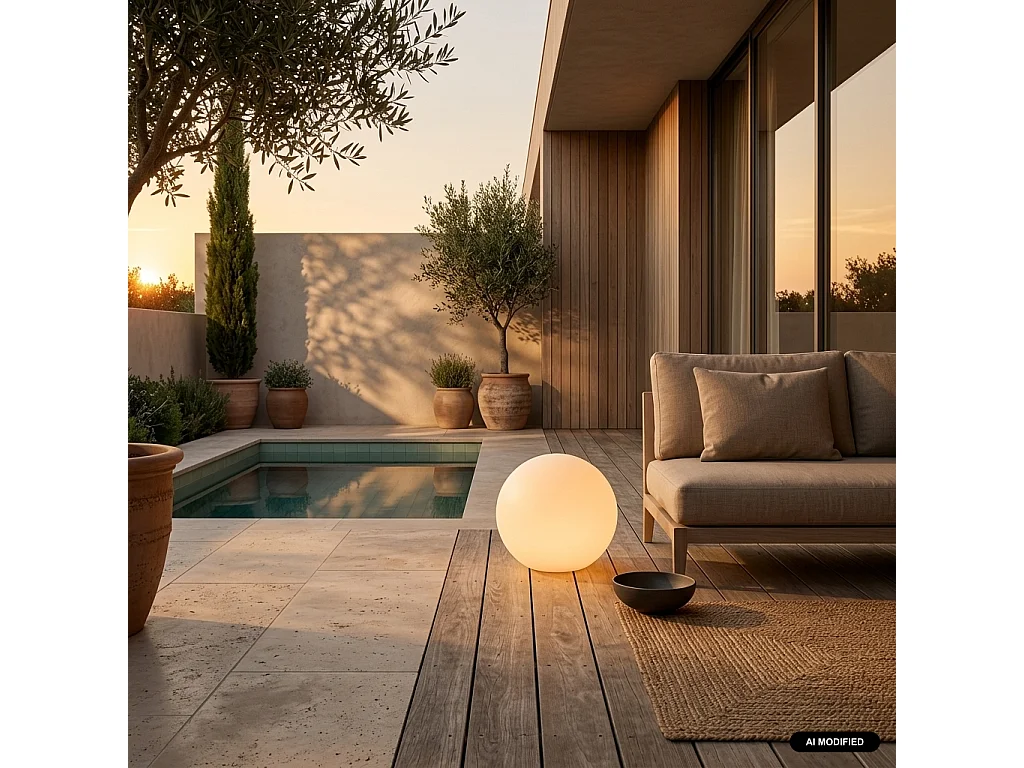 PALLA LUMINOSA A LED SENZA FILI, PER INTERNI/ESTERNI, 16 COLORI -