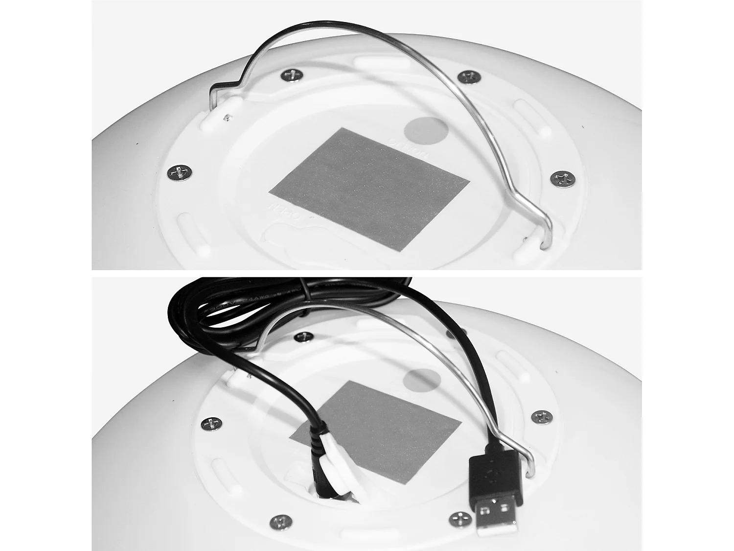 Lampada a sfera led luce bianca con batteria ricaricabile