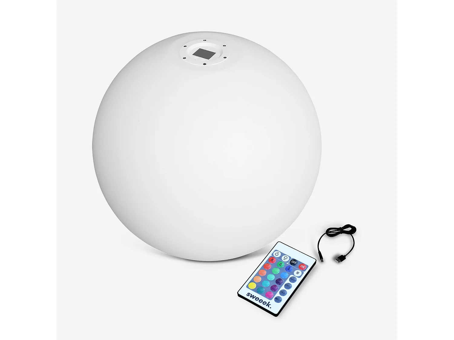 Bola luminosa led inalámbrica, interior/exterior, 16 colores