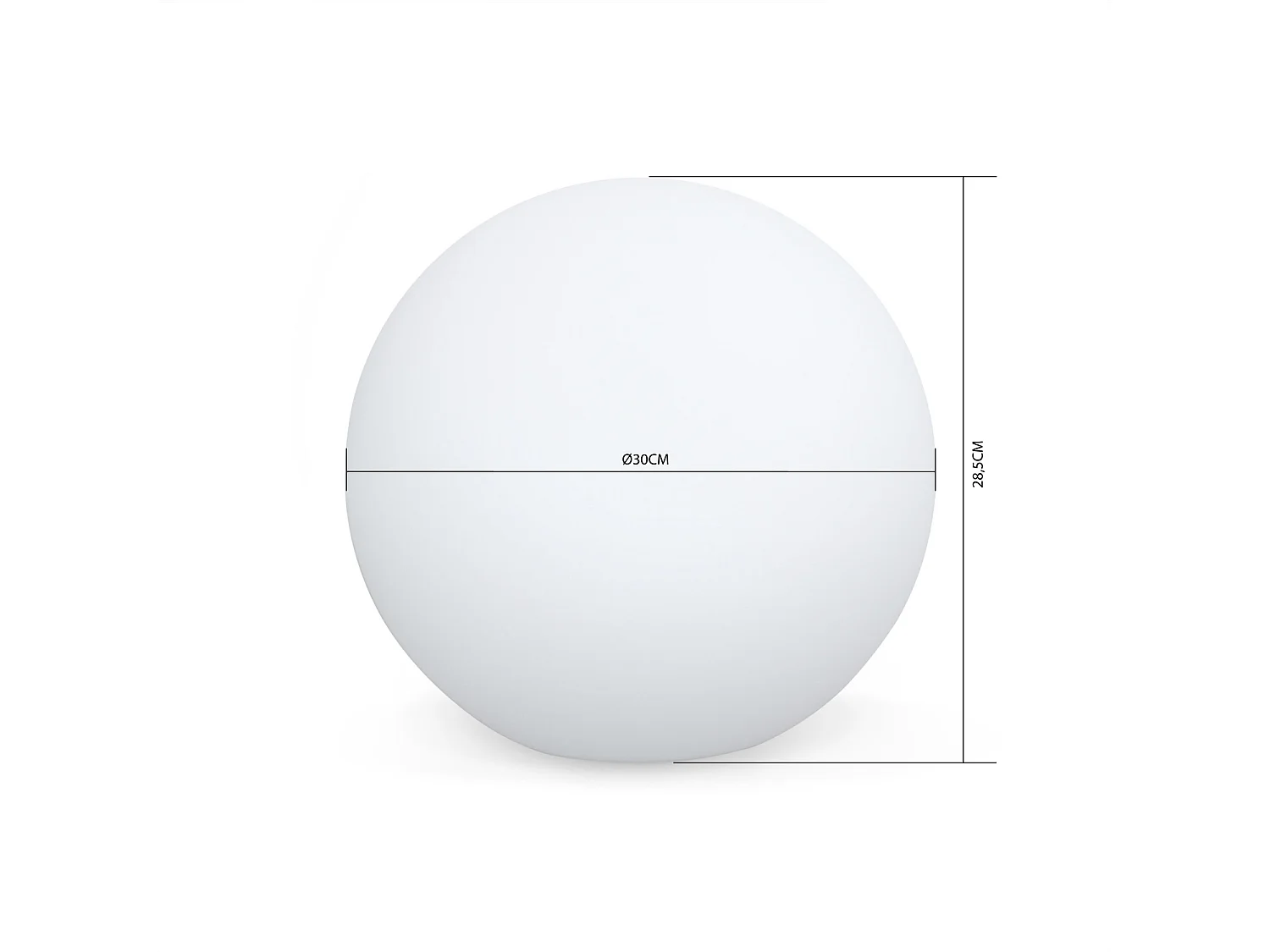 Bola luminosa led inalámbrica, interior/exterior, 16 colores