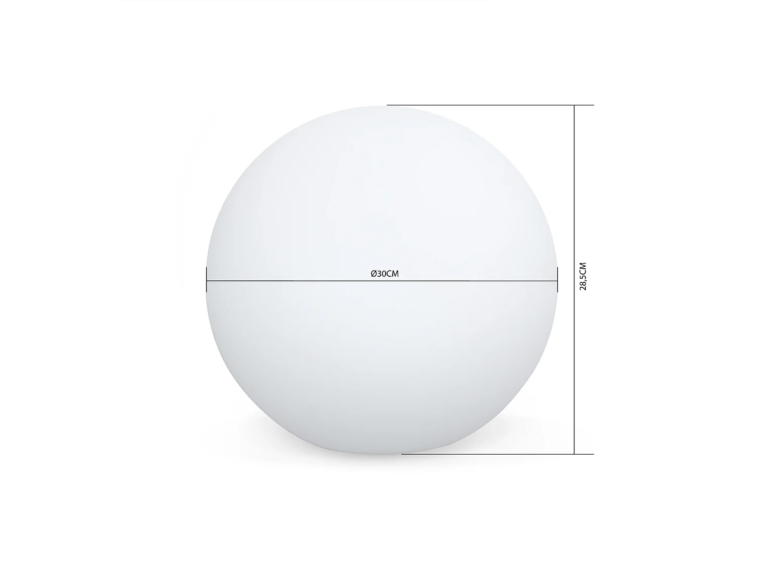 PALLA LUMINOSA A LED SENZA FILI, PER INTERNI/ESTERNI, 16 COLORI -