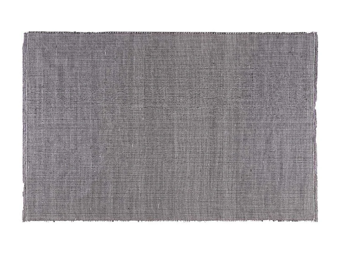 Tapis de jardin en plastique recyclé tissé 120 x 180 cm Gris