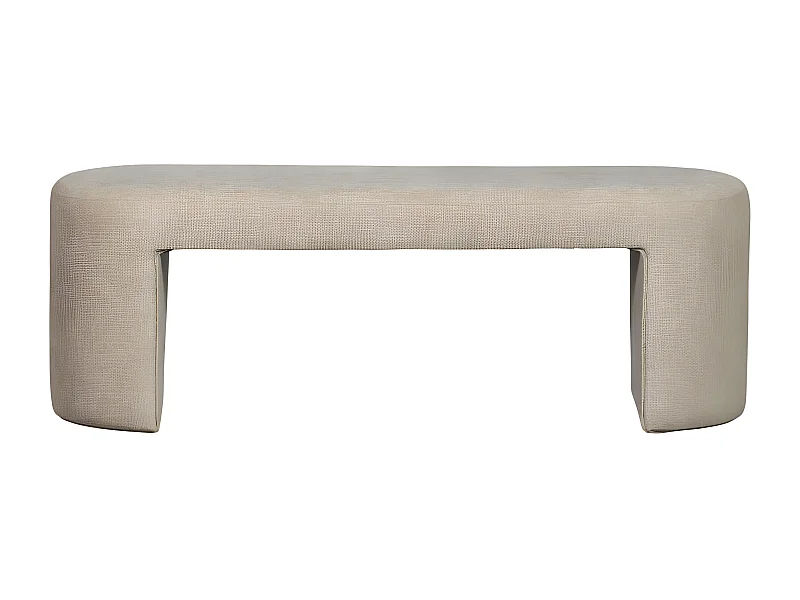 Jacob - Banc en tissu L130cm - Beige