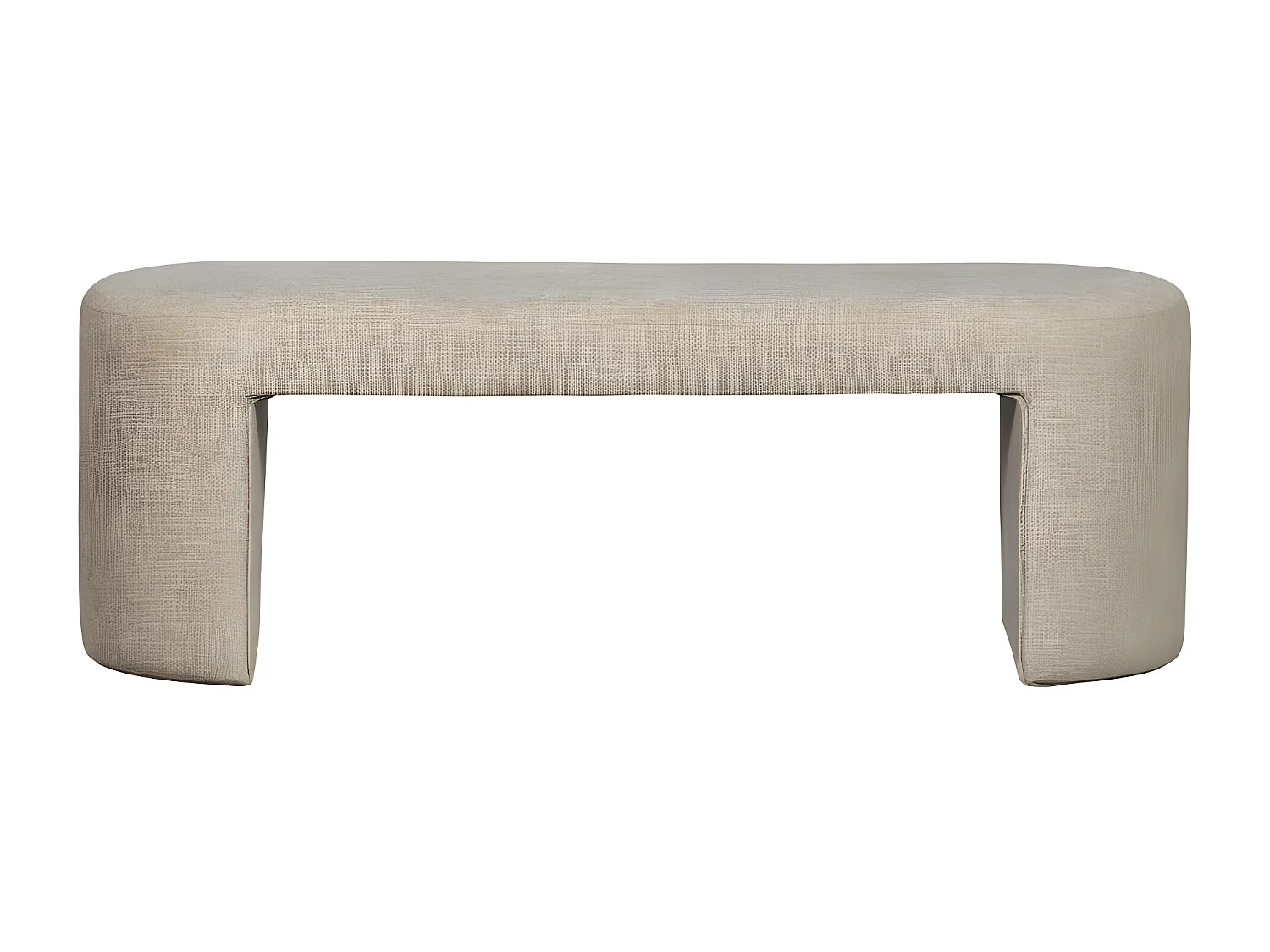 Jacob - Banc en tissu L130cm - Beige