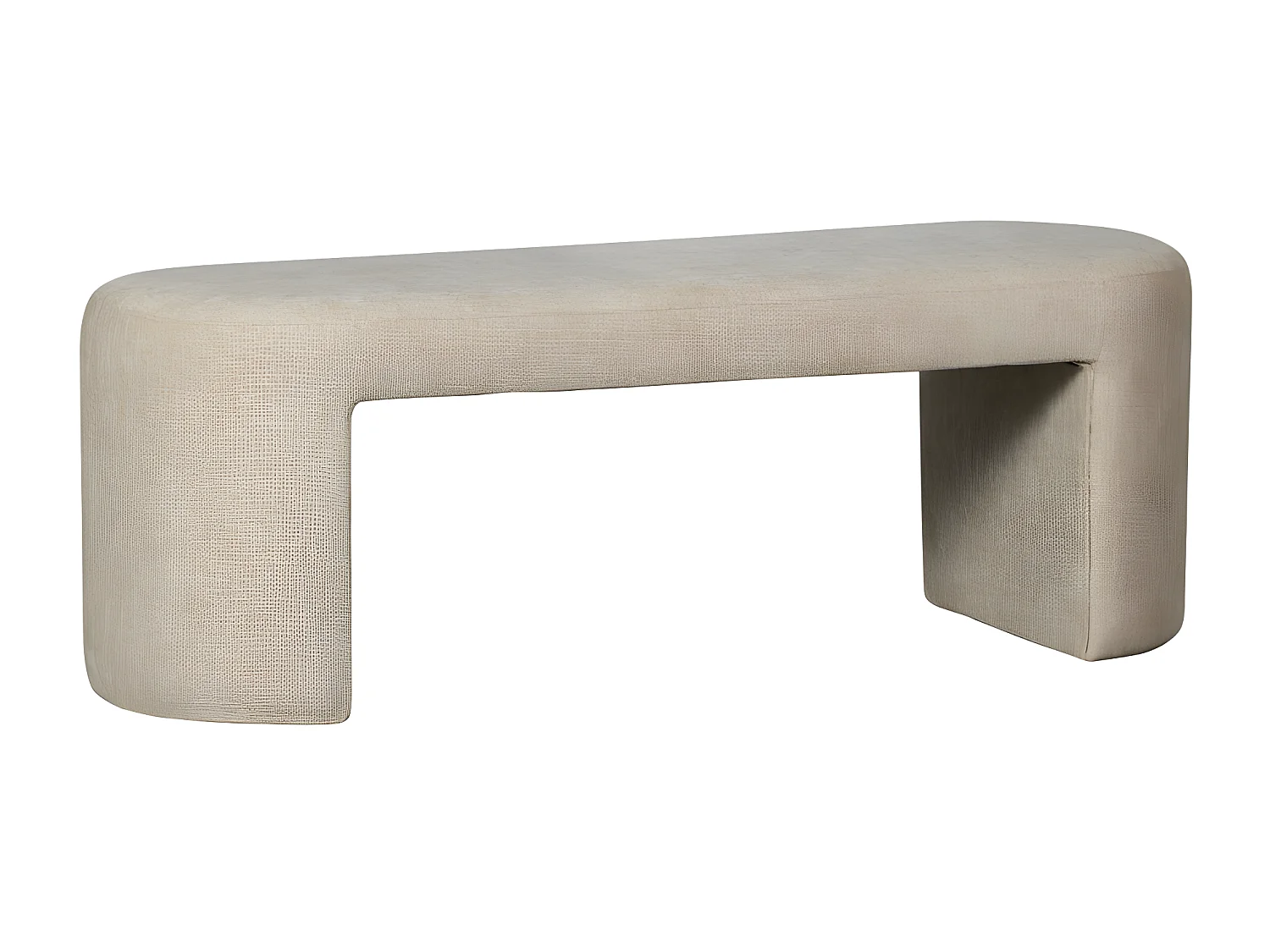 Jacob - Banc en tissu L130cm - Beige