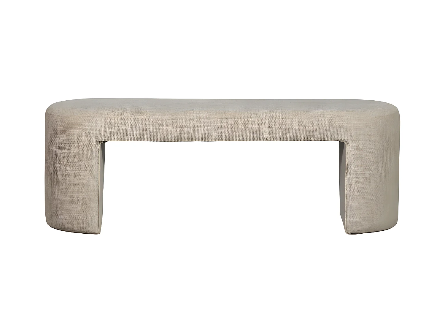 Jacob - Banc en tissu L130cm - Beige