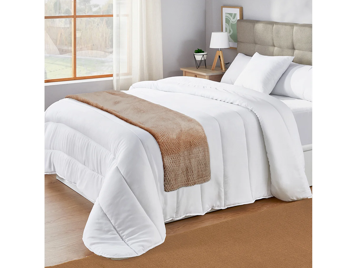 Couverture de canapé en velours écossais extra douce et respirante Linen