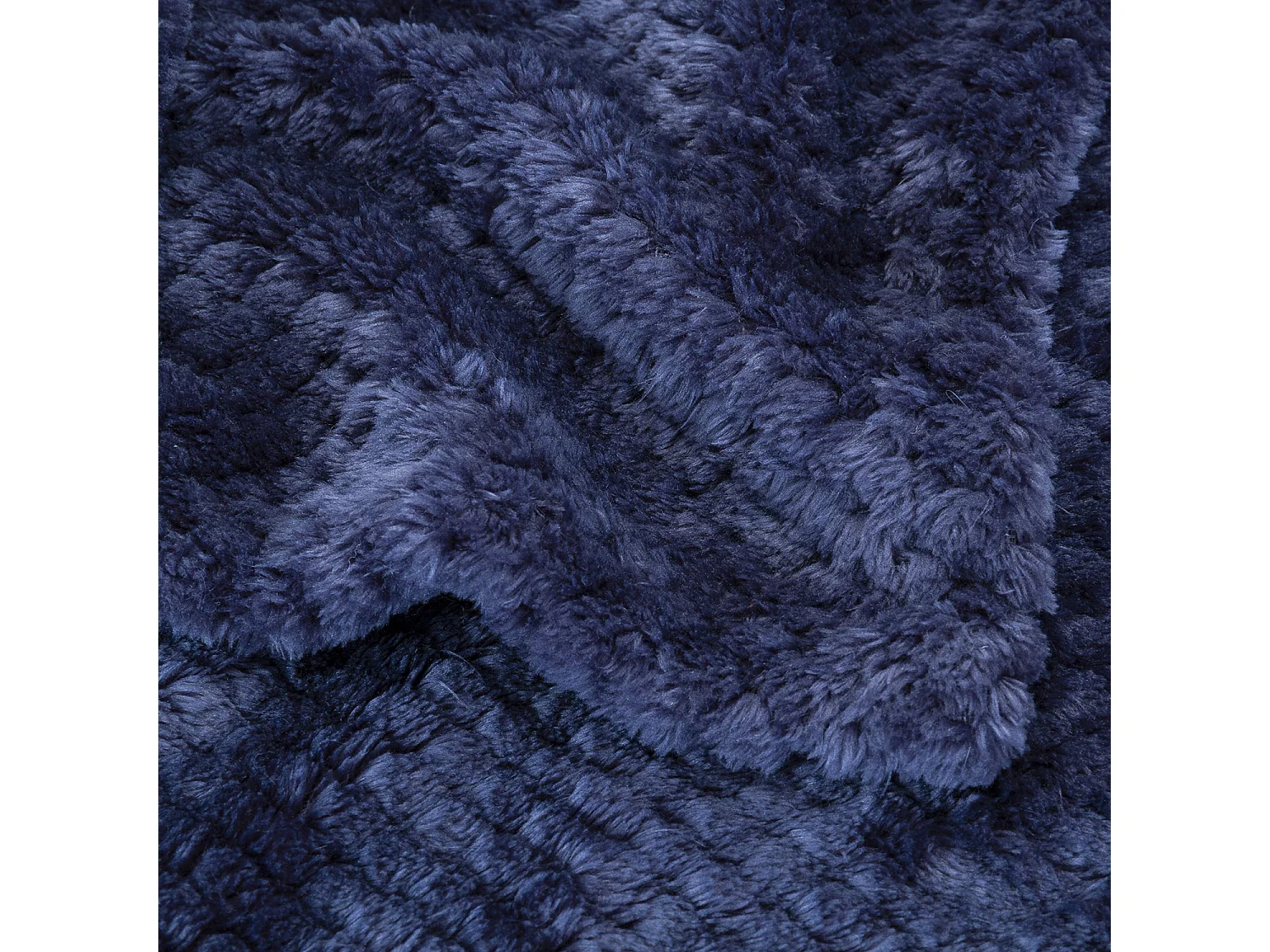 Couverture de canapé en velours écossais extra douce et respirante Bleu