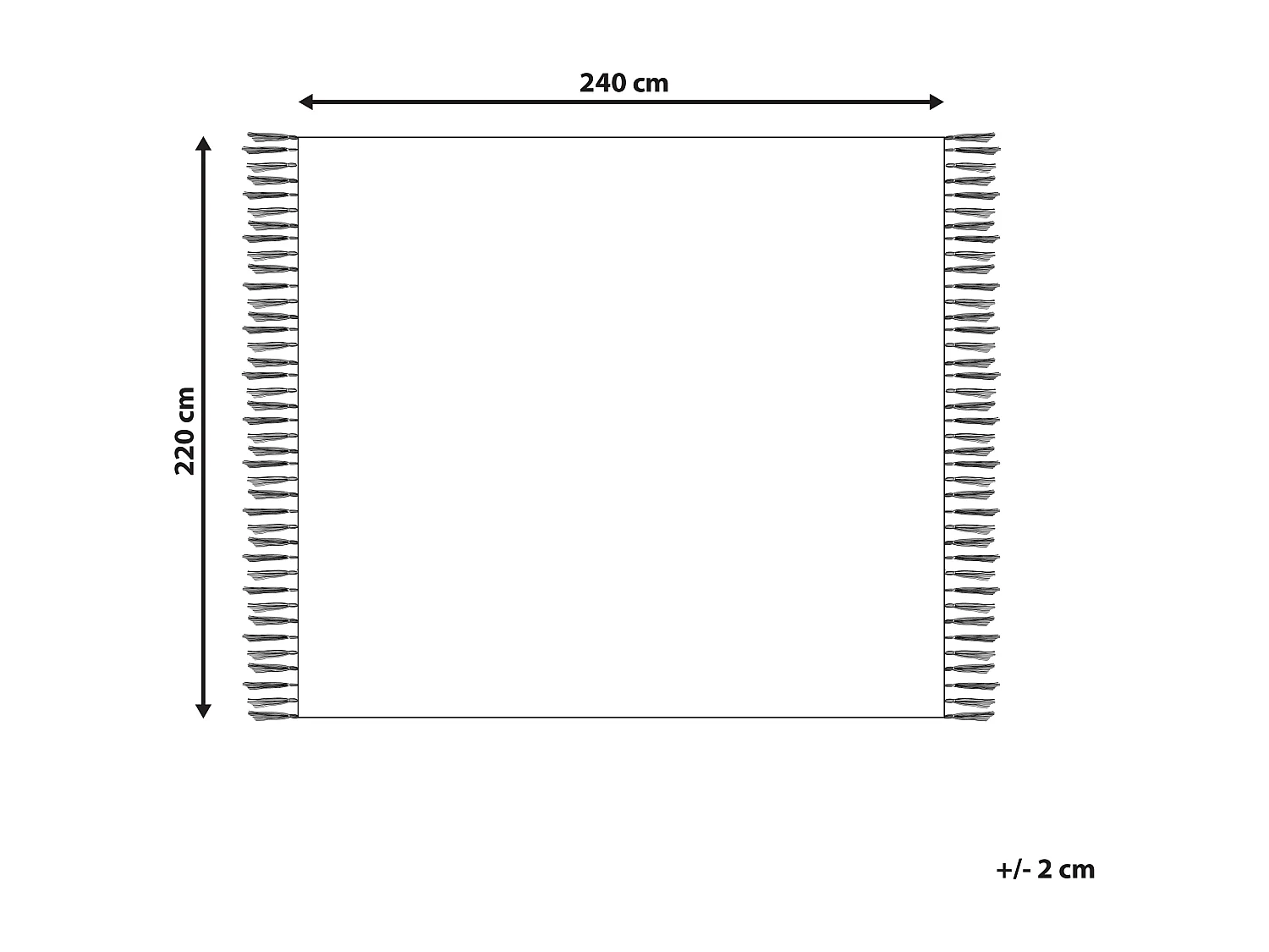 Couverture CHYAMA Coton 220 x 240 cm Noir