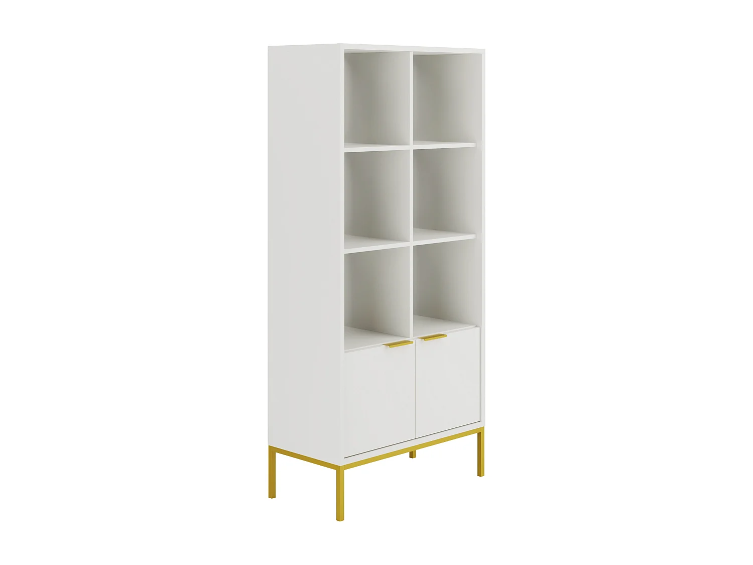 Librería moderna Kristina 80 cm.-Color Blanco