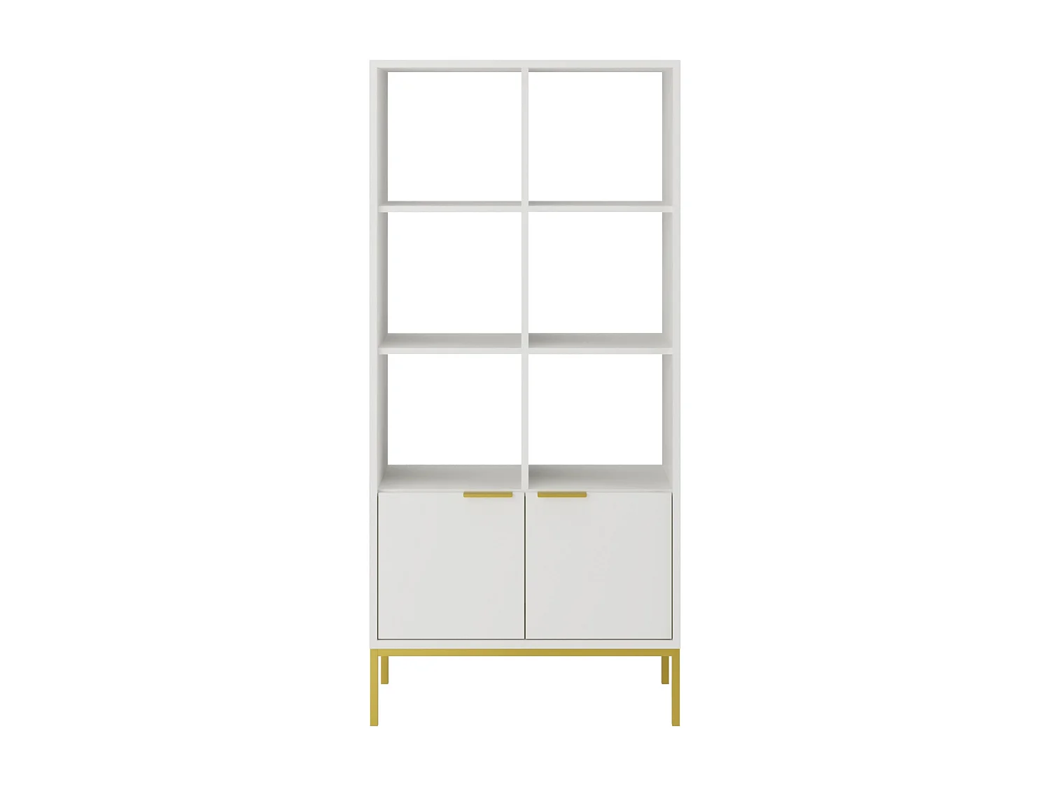 Librería moderna Kristina 80 cm.-Color Blanco