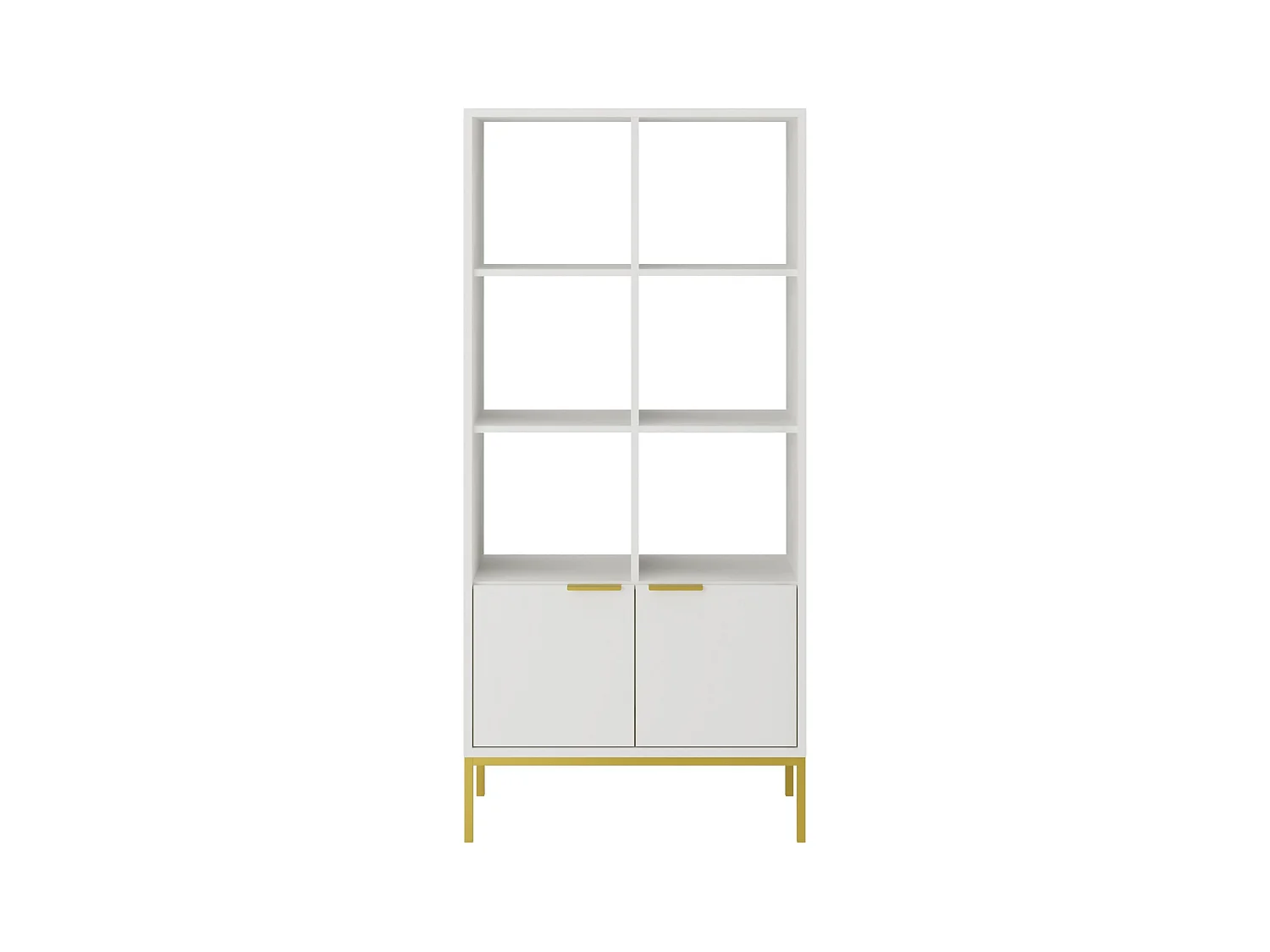 Kristina moderne boekenkast 80 cm-Kleur Wit