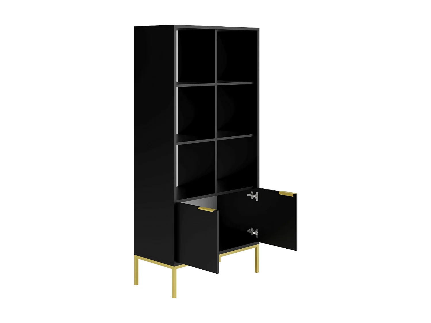 Librería moderna Kristina 80 cm.-Color Negro