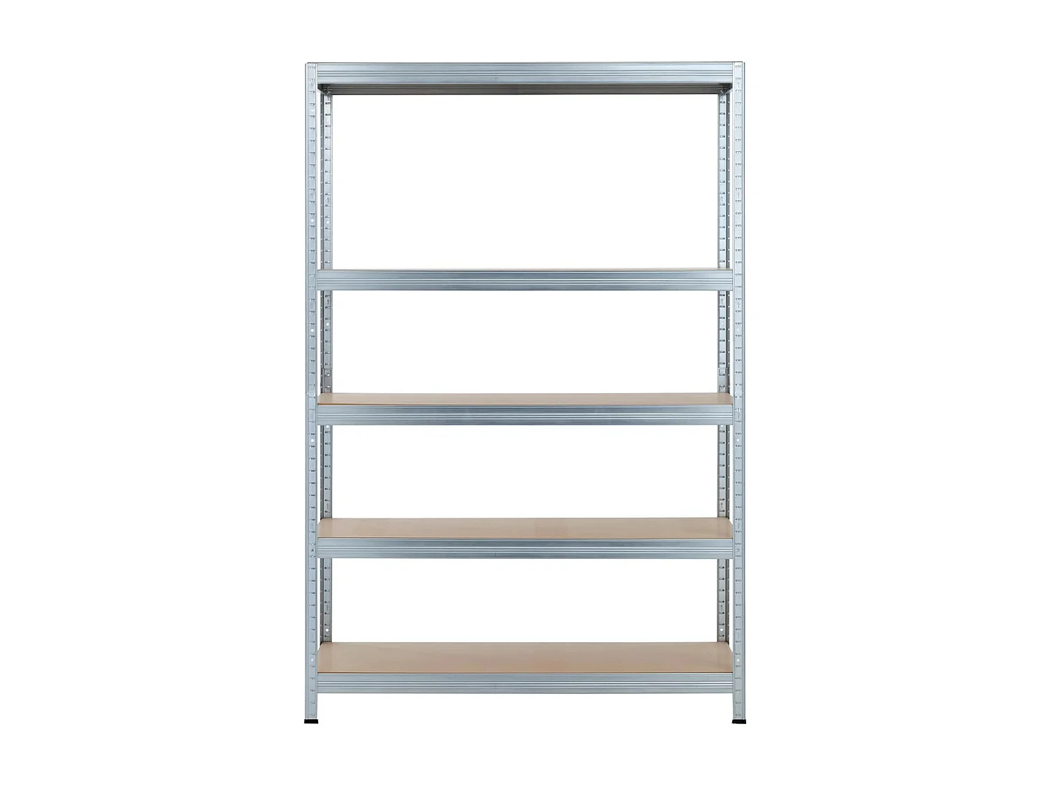 Scaffale Modulare con 5 Ripiani Regolabili 180x120x60cm 1250Kg Grigio Thinia Home