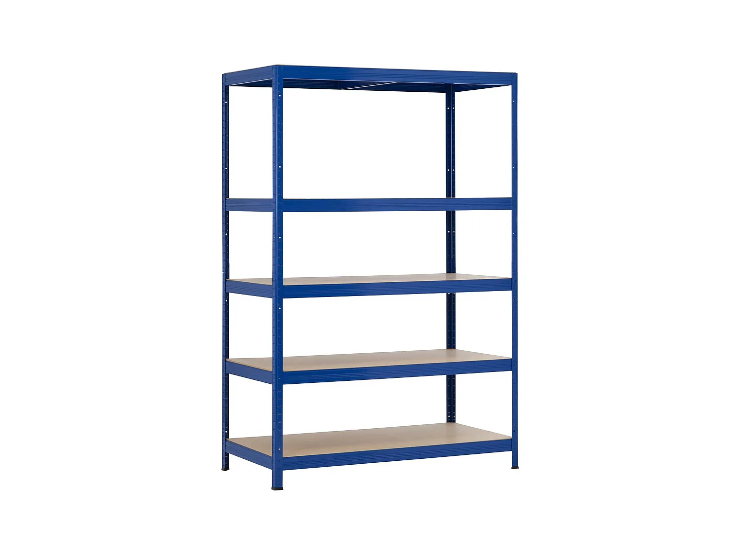 Etagère Modulable avec 5 Tablettes Ajustables 180x120x60cm 1250Kg Bleu Thinia Home