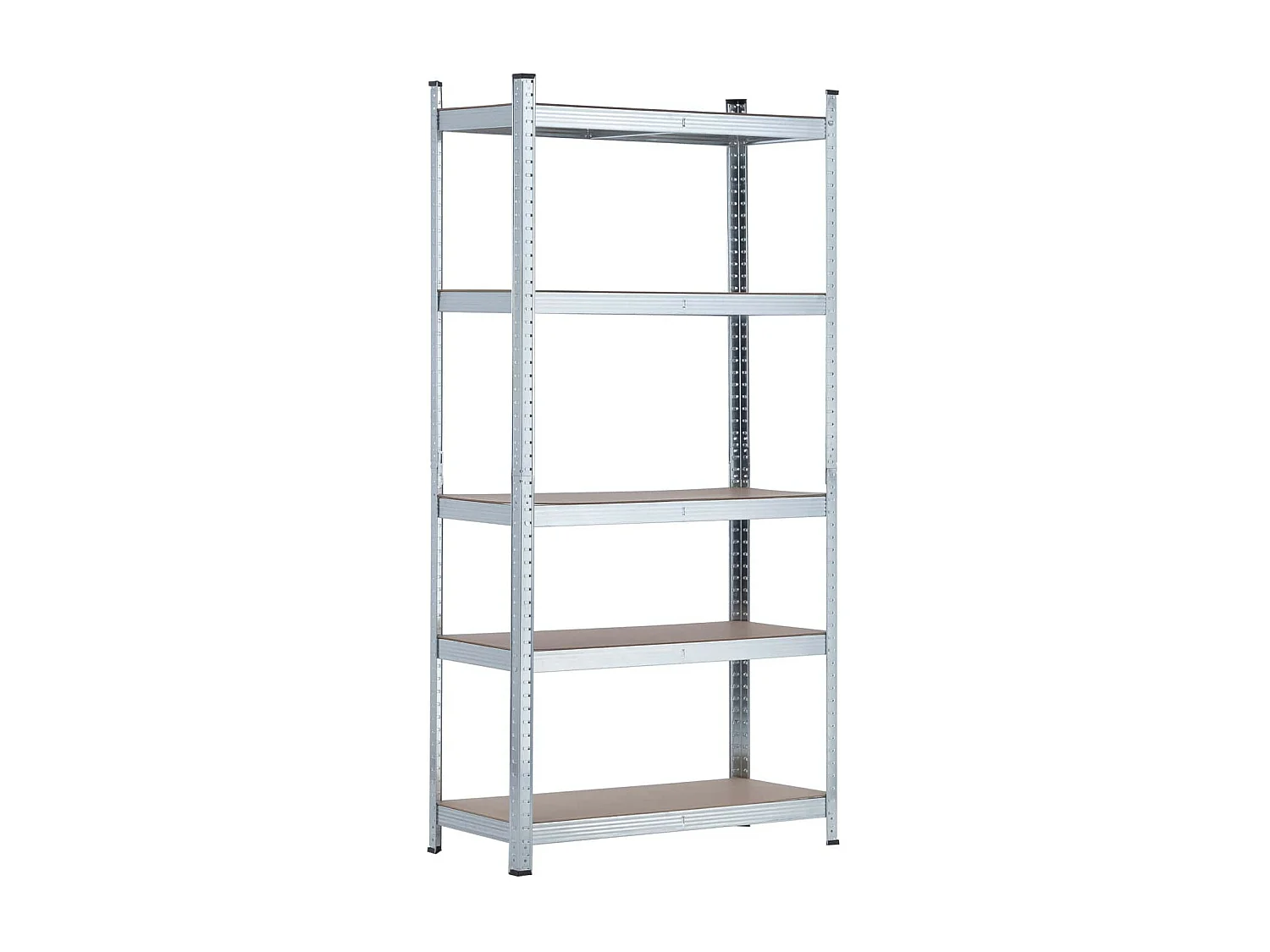 Etagère Modulable avec 5 Tablettes Ajustables 180x90x40cm 875Kg Argent Thinia Home