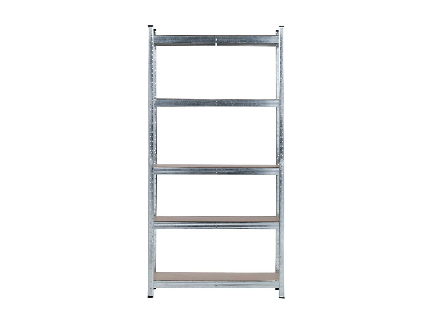 Confezione da 2 ripiani modulari e 1 ripiano angolare con 5 ripiani regolabili Argento Thinia Home