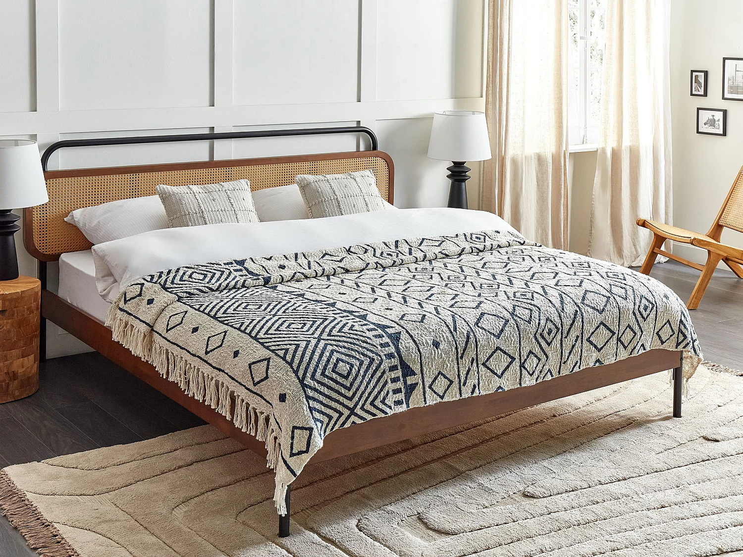 Couverture NAJUY Coton 200 x 220 cm Beige