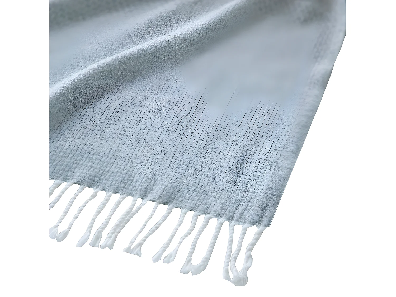 Plaid cotone grigio 130x170cm