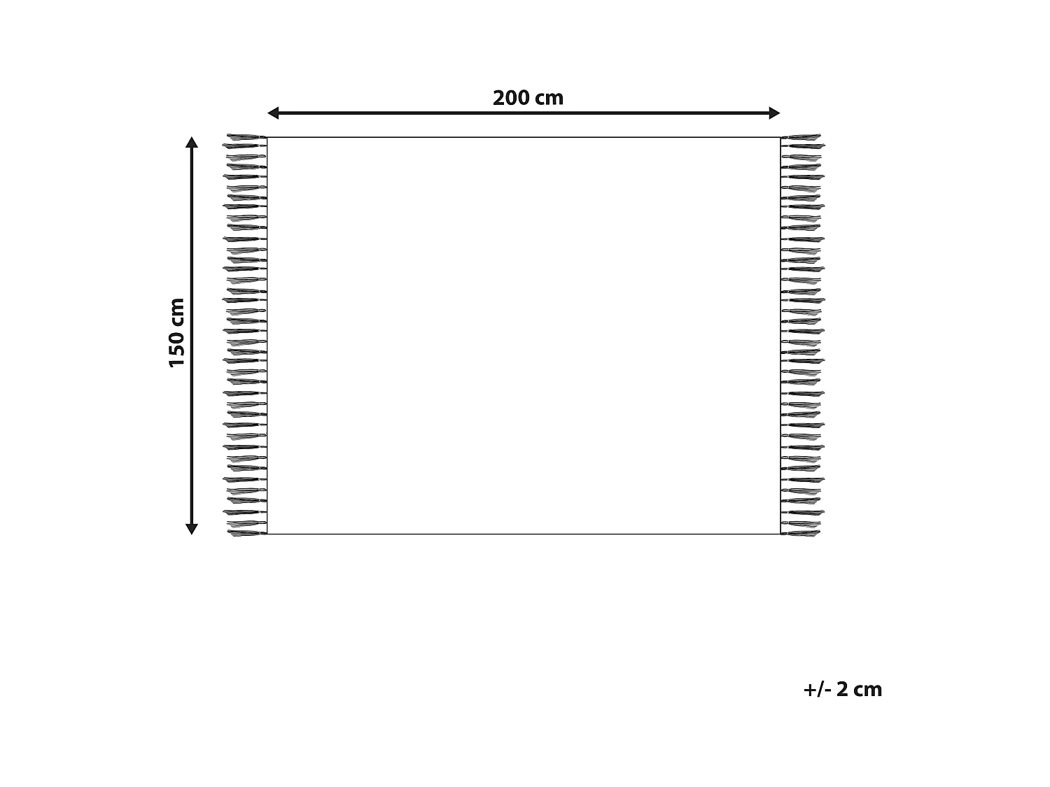 Couverture NAJUY Coton 150 x 200 cm Beige