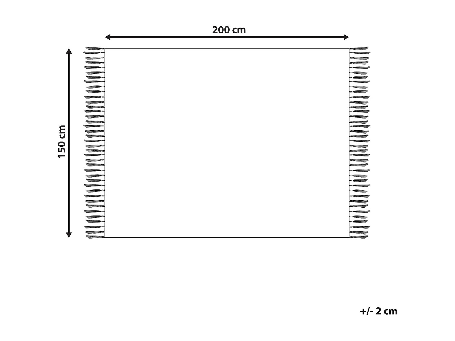 Couverture NAJUY Coton 150 x 200 cm Beige