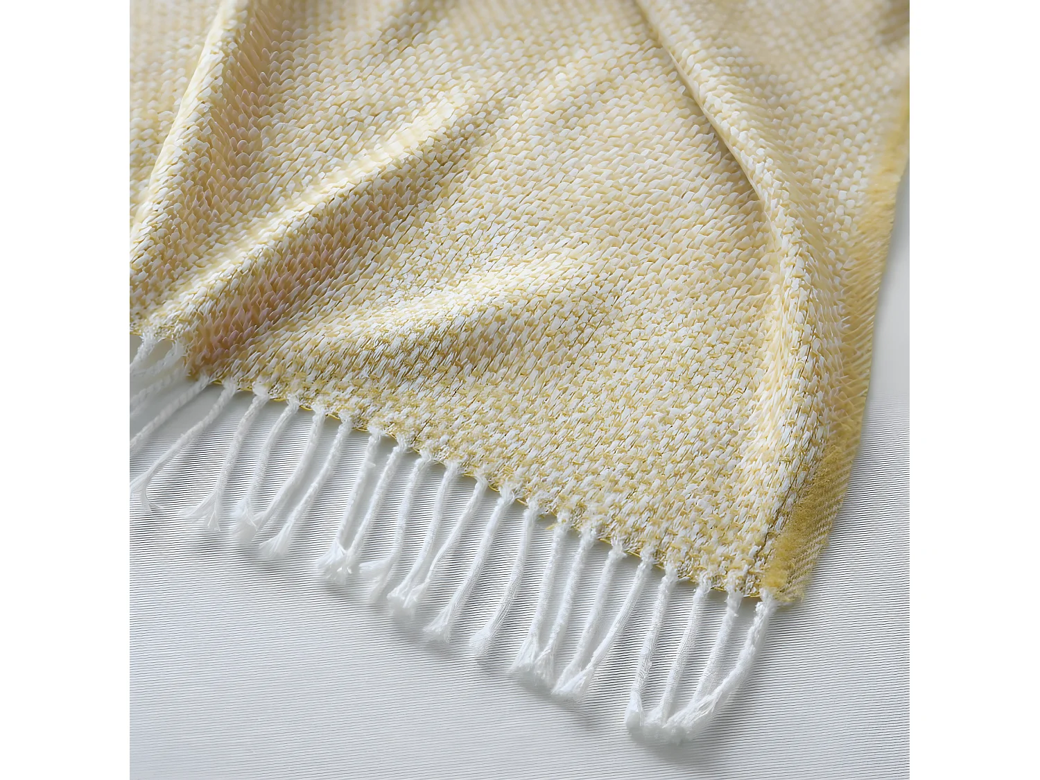 Plaid algodón amarillo 130x170cm