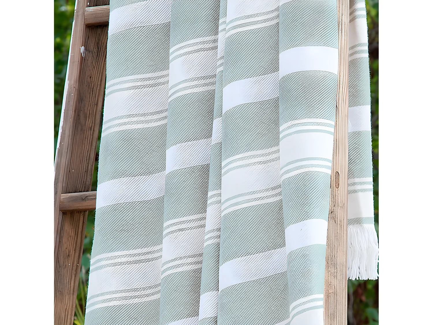 Plaid cotone verde 130x170cm
