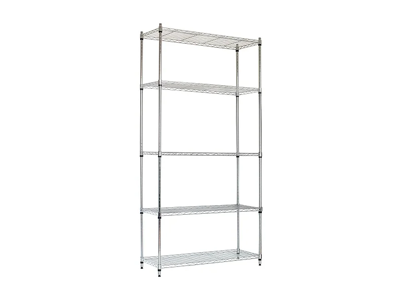 Etagère en métal avec 5 étagères réglables 182,8x91,4x35,5cm 400Kg Thinia Home