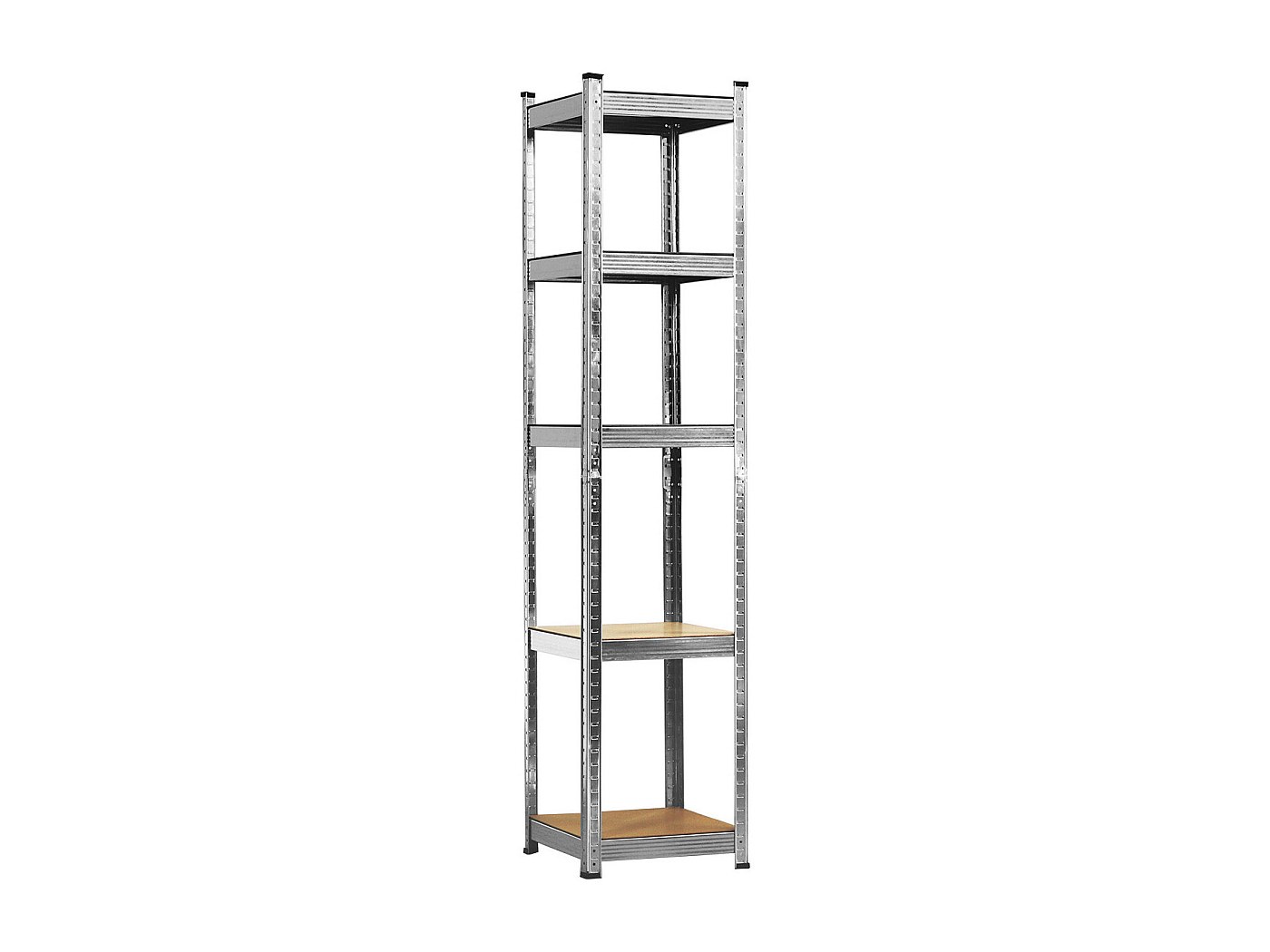Scaffale Modulare Titan S Boudech 5 Ripiani In Resina, 60x30x180 Cm, Resistente A Umidità E Ruggine, Per Garage E Officina