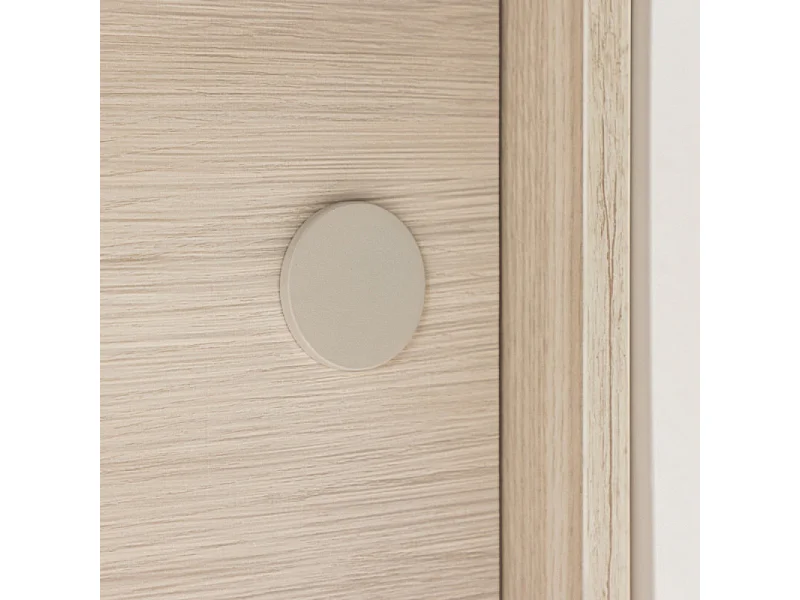 Étagère Murale 2 Portes "Paris" 122cm Naturel