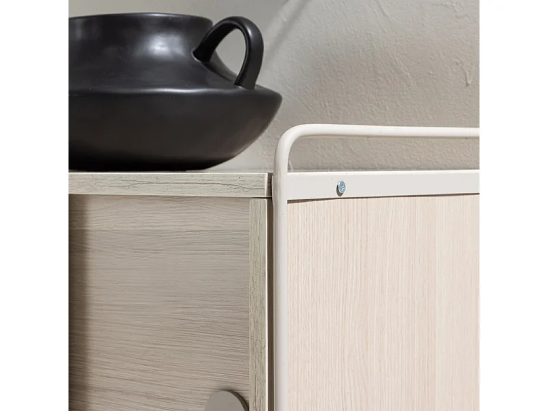 Parly Sideboard Wandschrank 2 Türen whitewash.