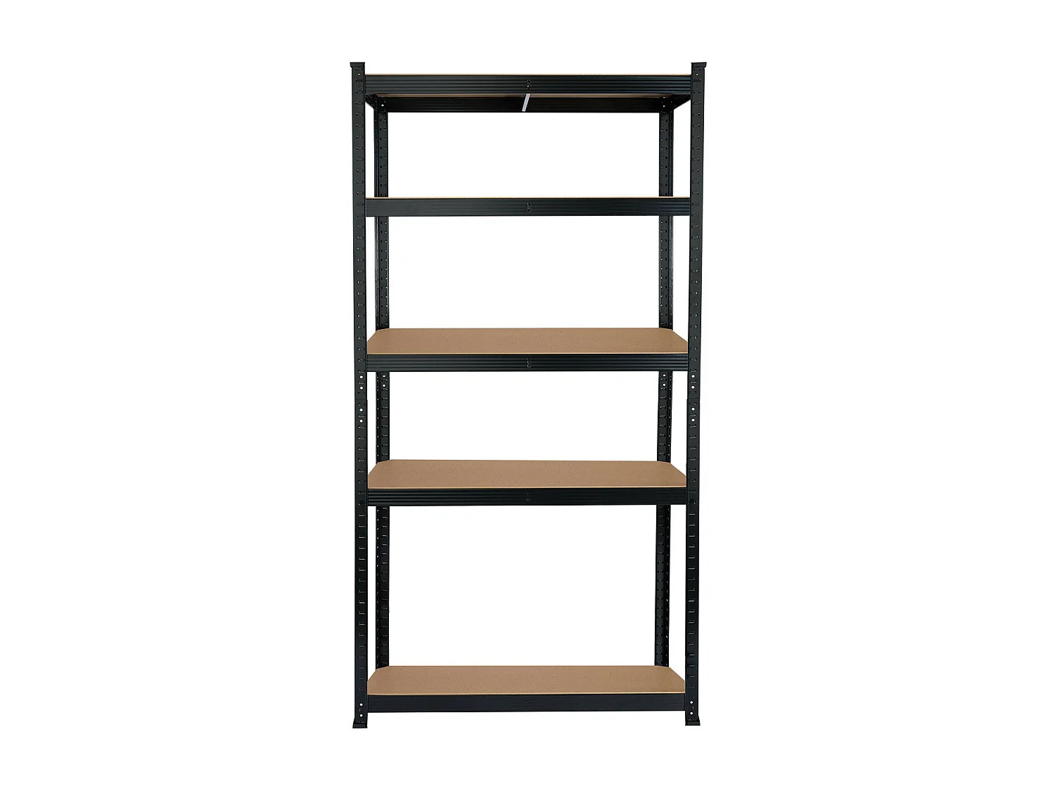 Pack 2 Etagères Modulables et 1 Etagère d'Angle avec 5 Etagères Ajustables Noir Thinia Home