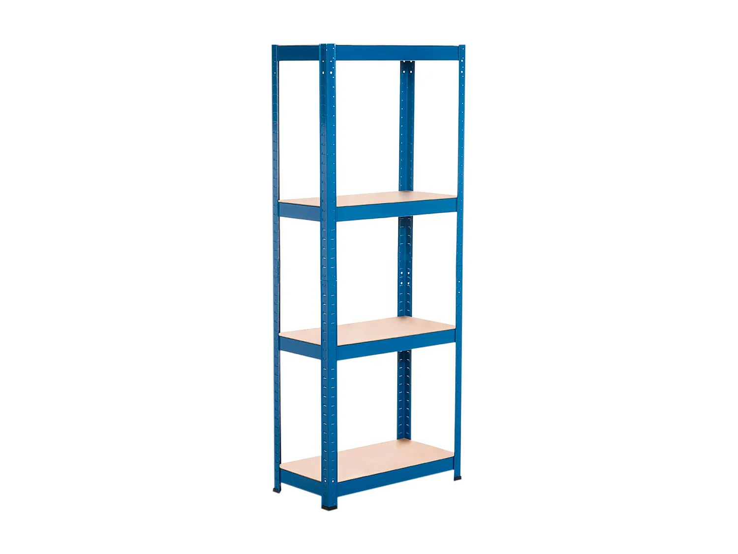 Etagère Métallique avec 4 Tablettes Ajustables 148x60x30cm 240 Kg Bleu Thinia Home