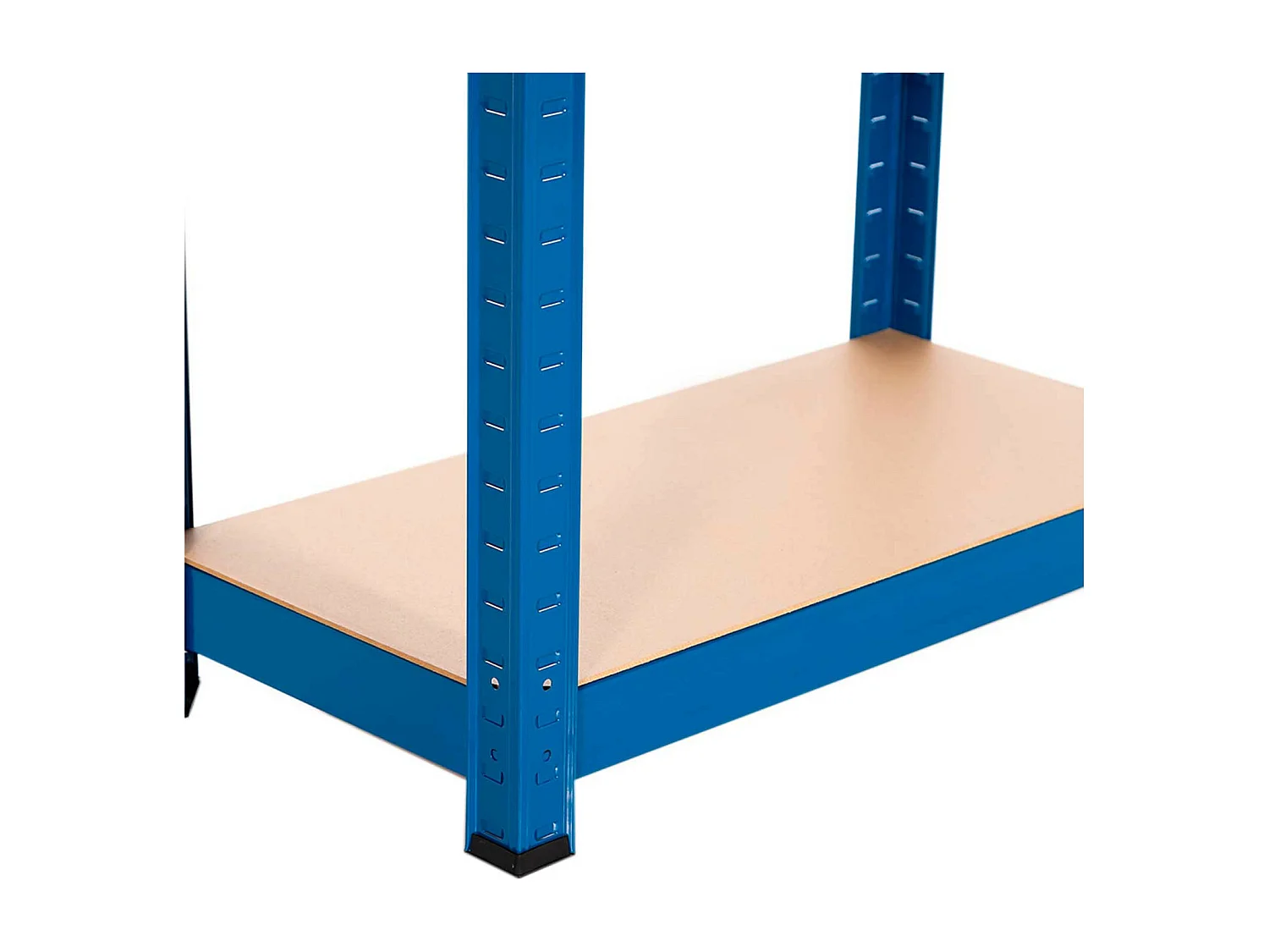 Etagère Métallique avec 4 Tablettes Ajustables 148x60x30cm 240 Kg Bleu Thinia Home