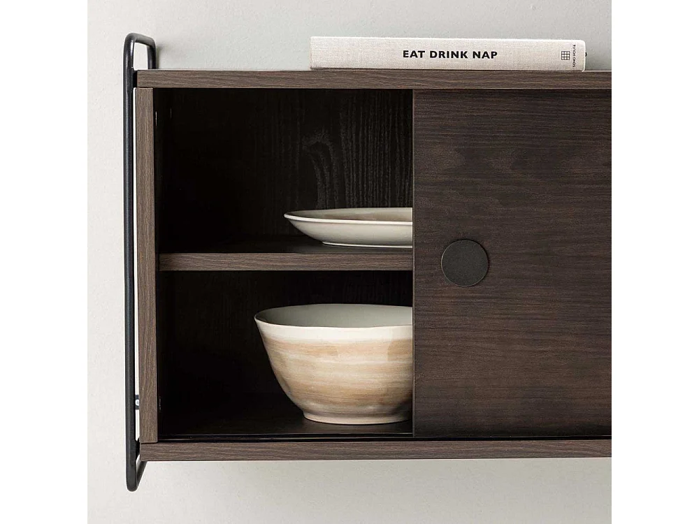 Parly Sideboard Wandschrank 2 Türen Mocca.