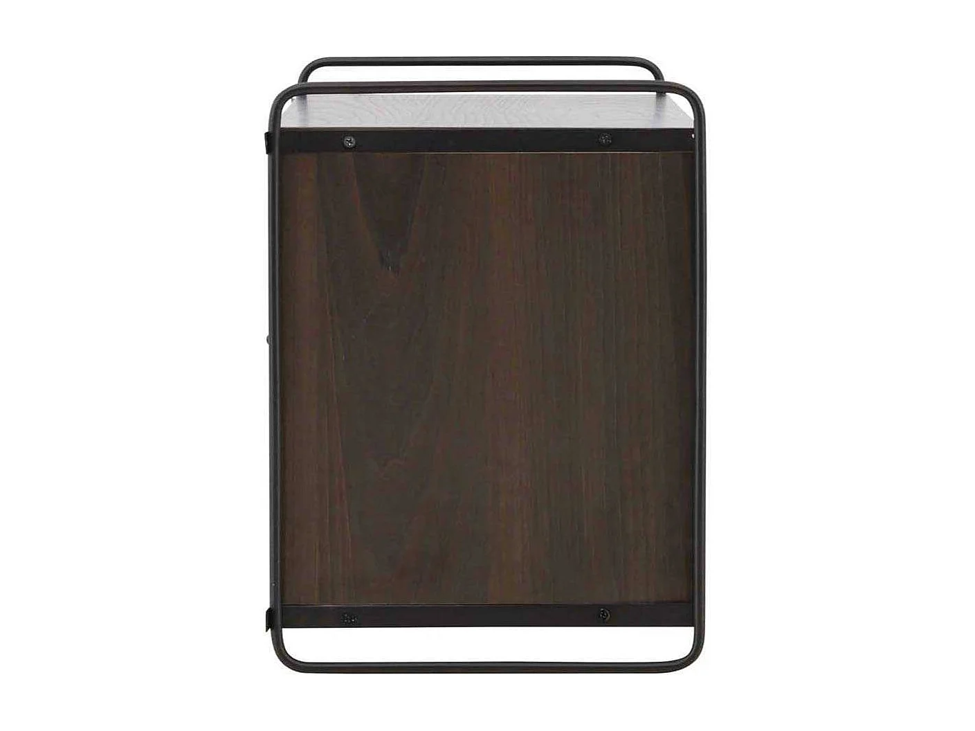 Étagère Murale 2 Portes "Paris" 122cm Marron Foncé