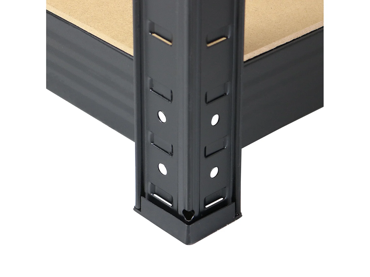 Pack 3 Etagères Modulables avec 5 Etagères Ajustables 180x40x40cm 175 Kg Noir Thinia Home