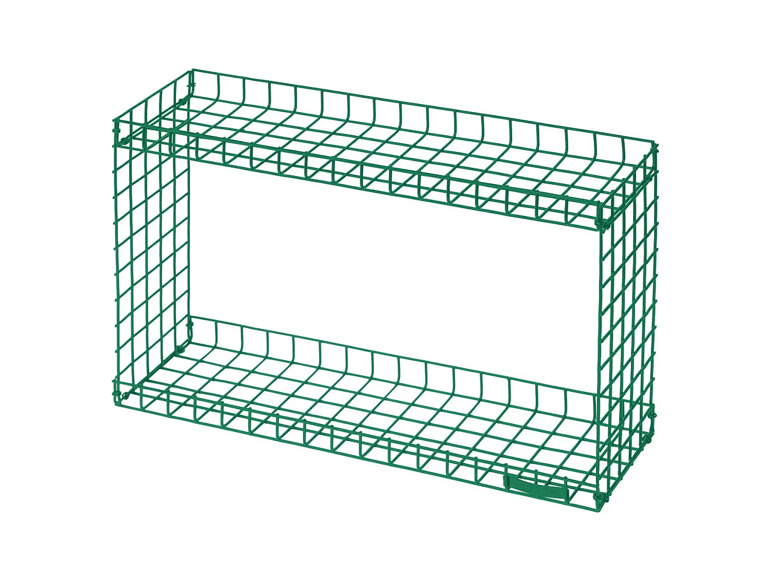 Rack | Estante de Parede com 2 Prateleiras em Metal Verde Pequeno