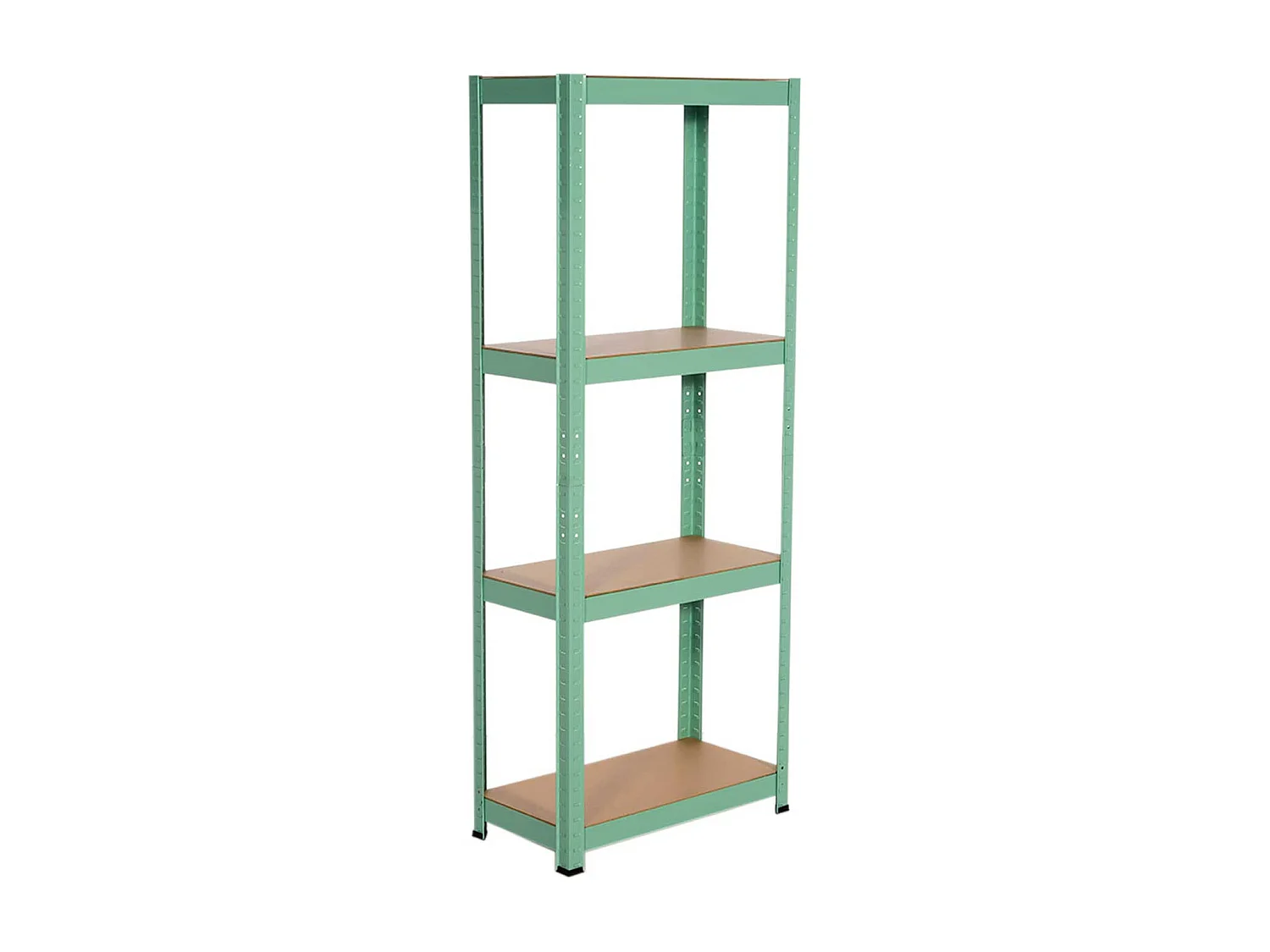 Scaffale Metallico con 4 Ripiani Regolabili 148x60x30cm 240 Kg Verde Thinia Home