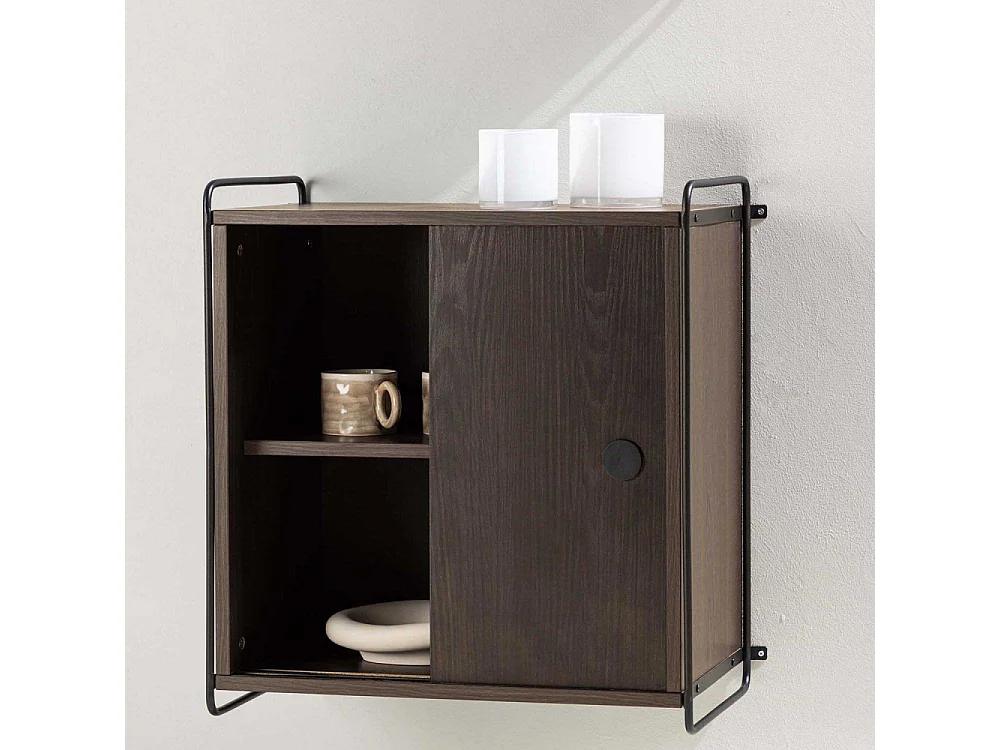 Parly Sideboard Wandschrank 2 Türen Mocca.