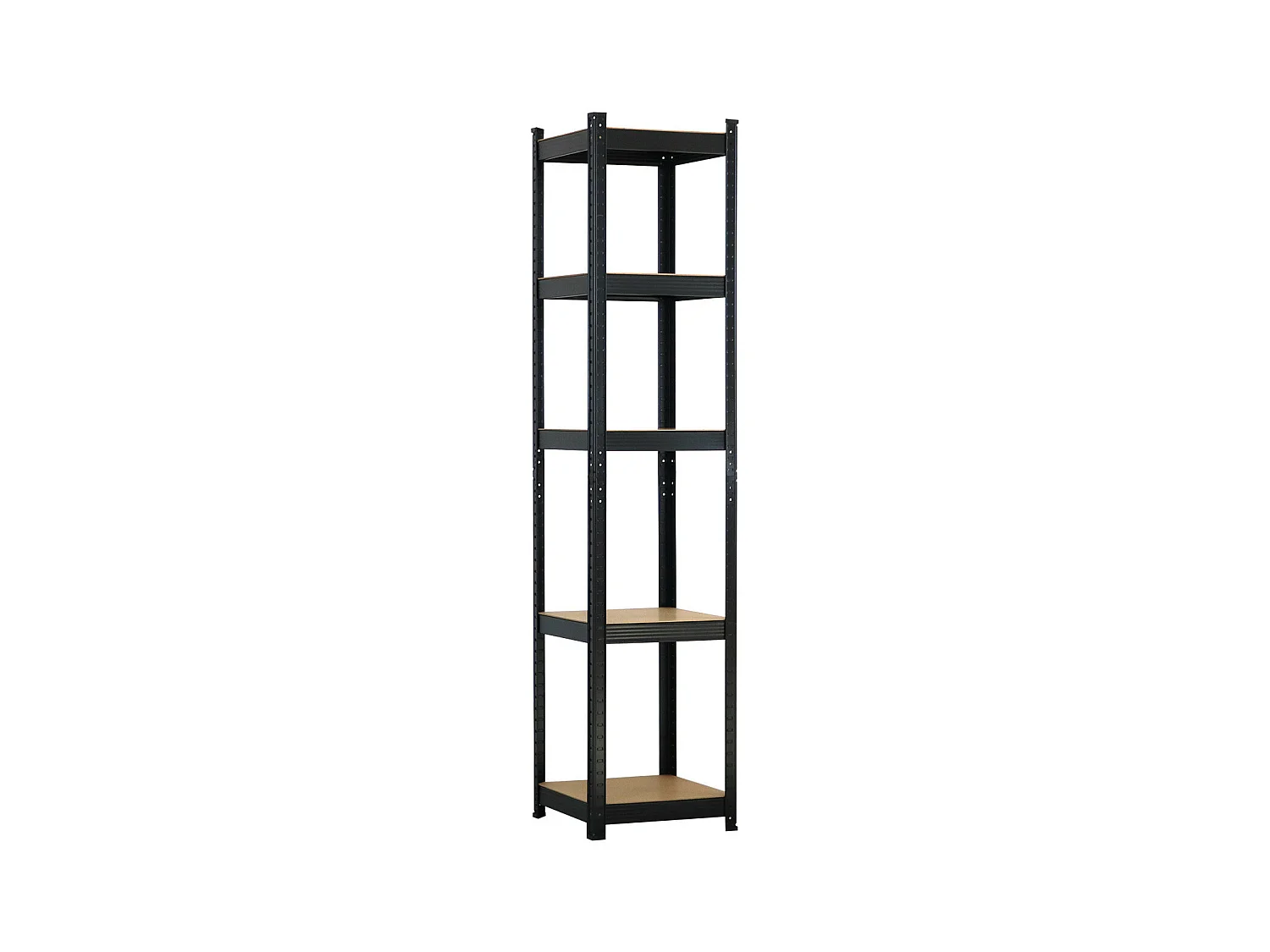 Etagère Modulable avec 5 Etagères Ajustables 180x40x40cm 175 Kg Noir Thinia Home