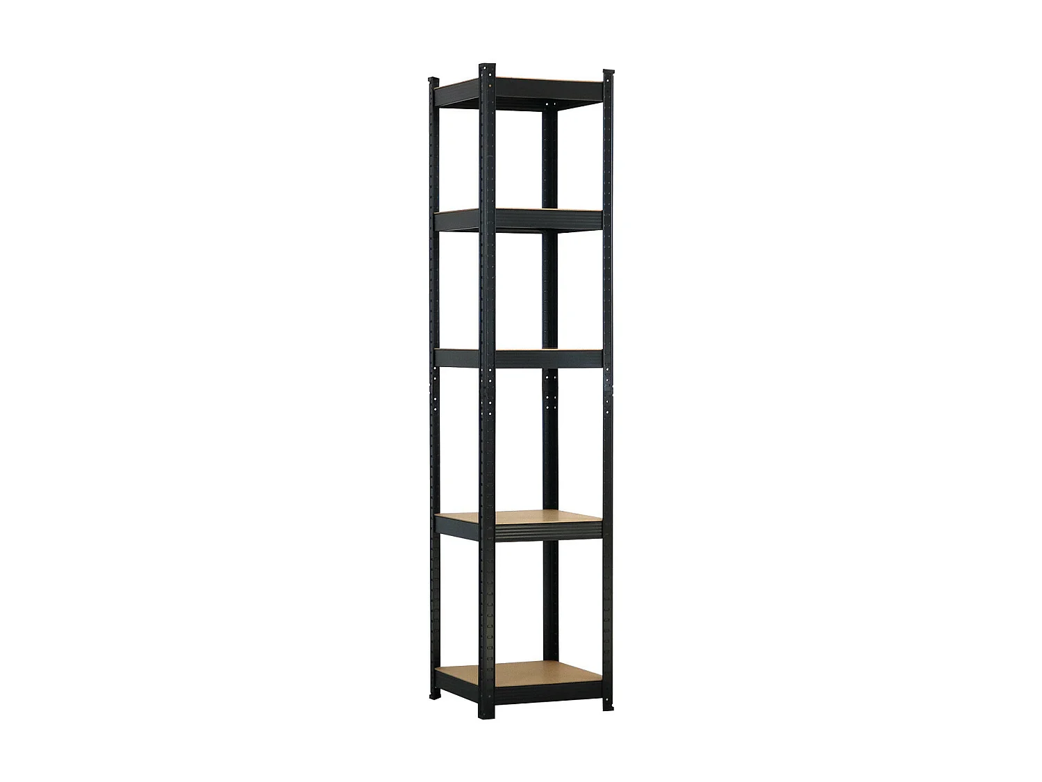 Etagère Modulable avec 5 Etagères Ajustables 180x40x40cm 175 Kg Noir Thinia Home