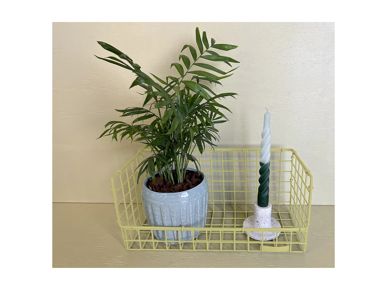 WIRE | Etagère en métal beige, moyenne