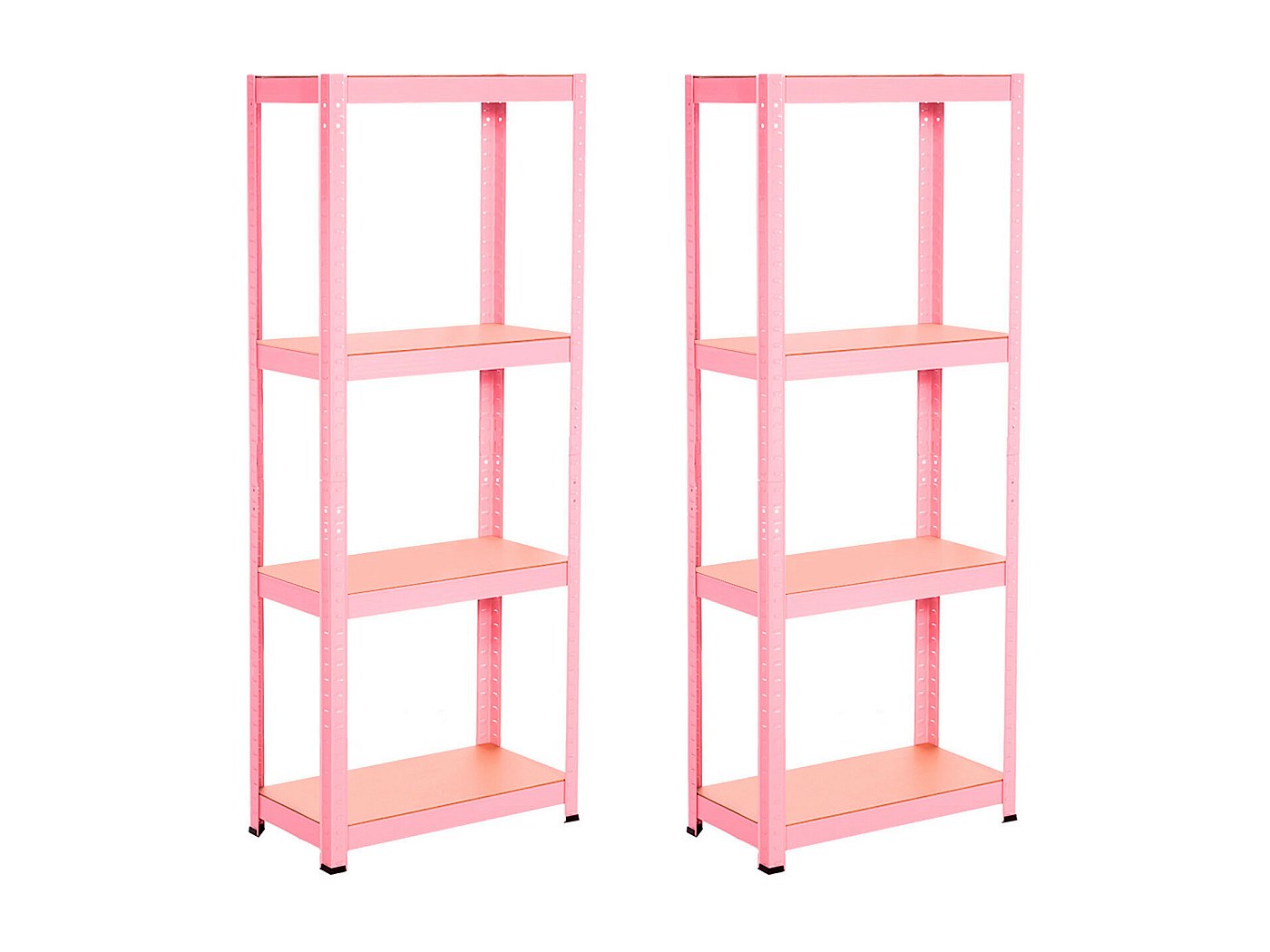 THINIA HOME Scaffali In Resina Nera - Confezione Da 2, 3 Ripiani, 61x31x91 Cm, Carico Max 75 Kg Cad., Senza Viti, Per Interni/esterni