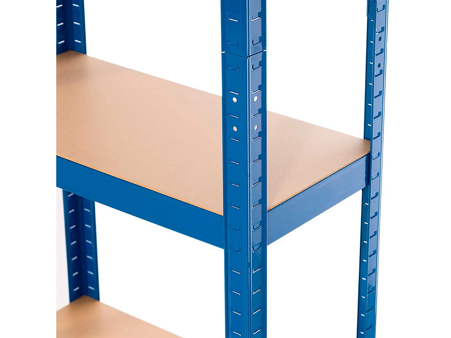 Pack 2 Etagères Métalliques avec 4 Etagères Ajustables 148x60x30cm 240 Kg Bleu Thinia Home