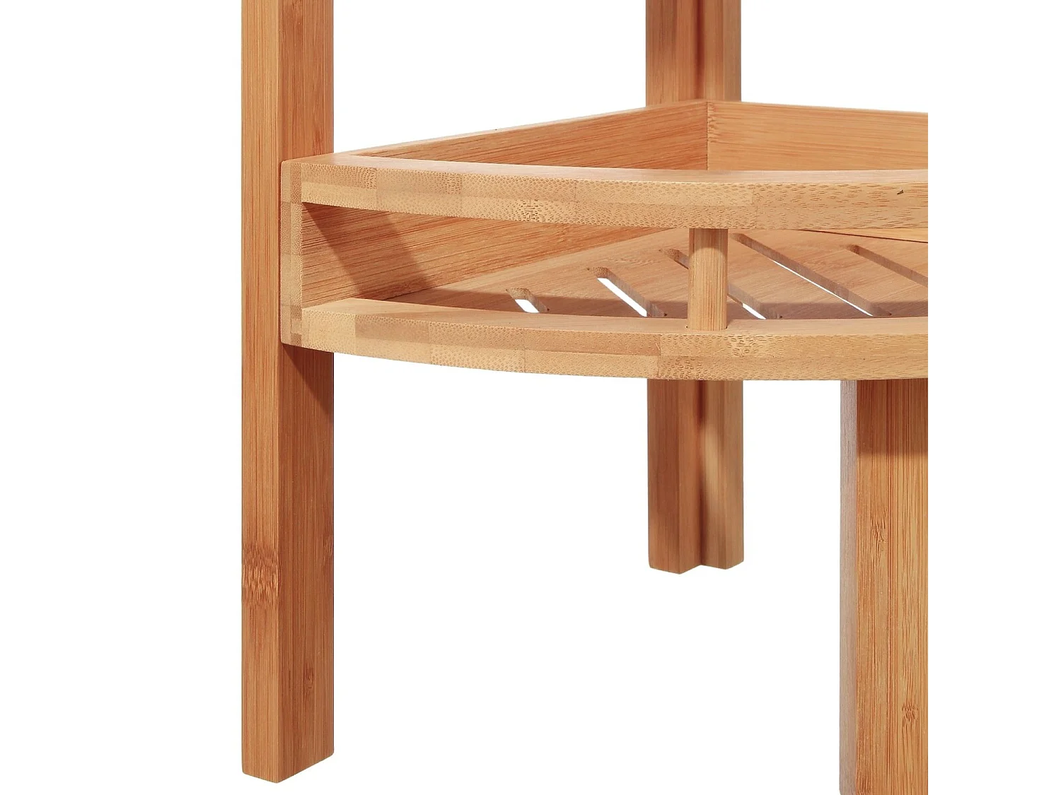 Etagère d'angle en bambou à 3 niveaux 85x29x29cm 7house