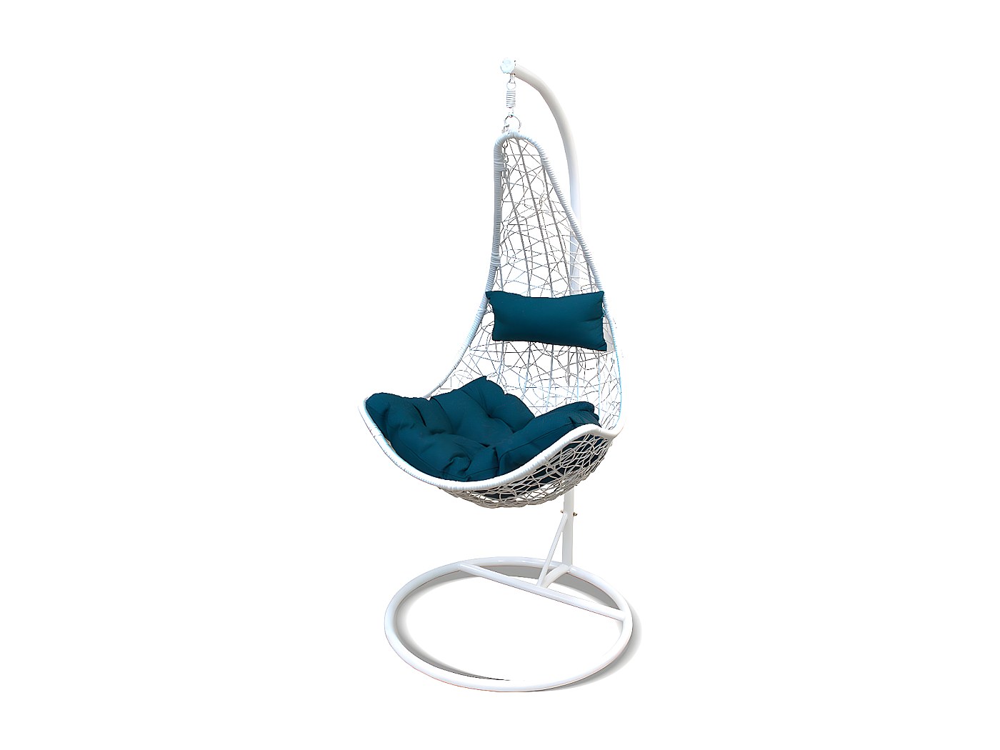 Balancin Jardin Exterior EASYMOBEL Cesta Colgante XN-2005 - Silla Colgante Con Forma De Lágrima - Color Azul Columpio Jardin Exterior