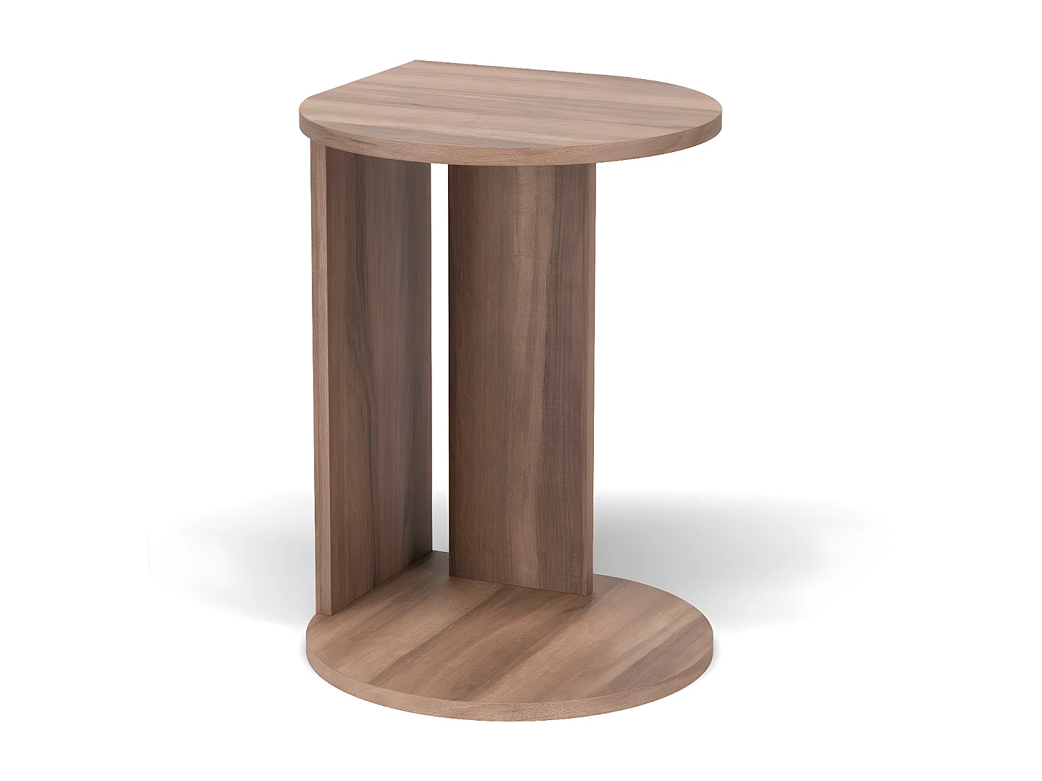 Table d'appoint/guéridon - H62cm x L46cm x P55cm noyer -Trébol