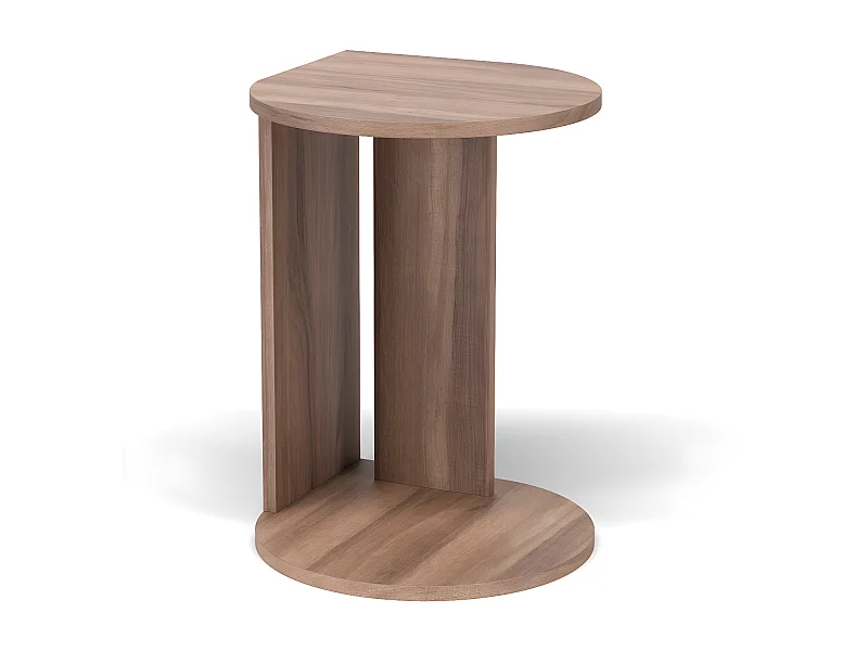 Table d'appoint/guéridon - H62cm x L46cm x P55cm noyer -Trébol