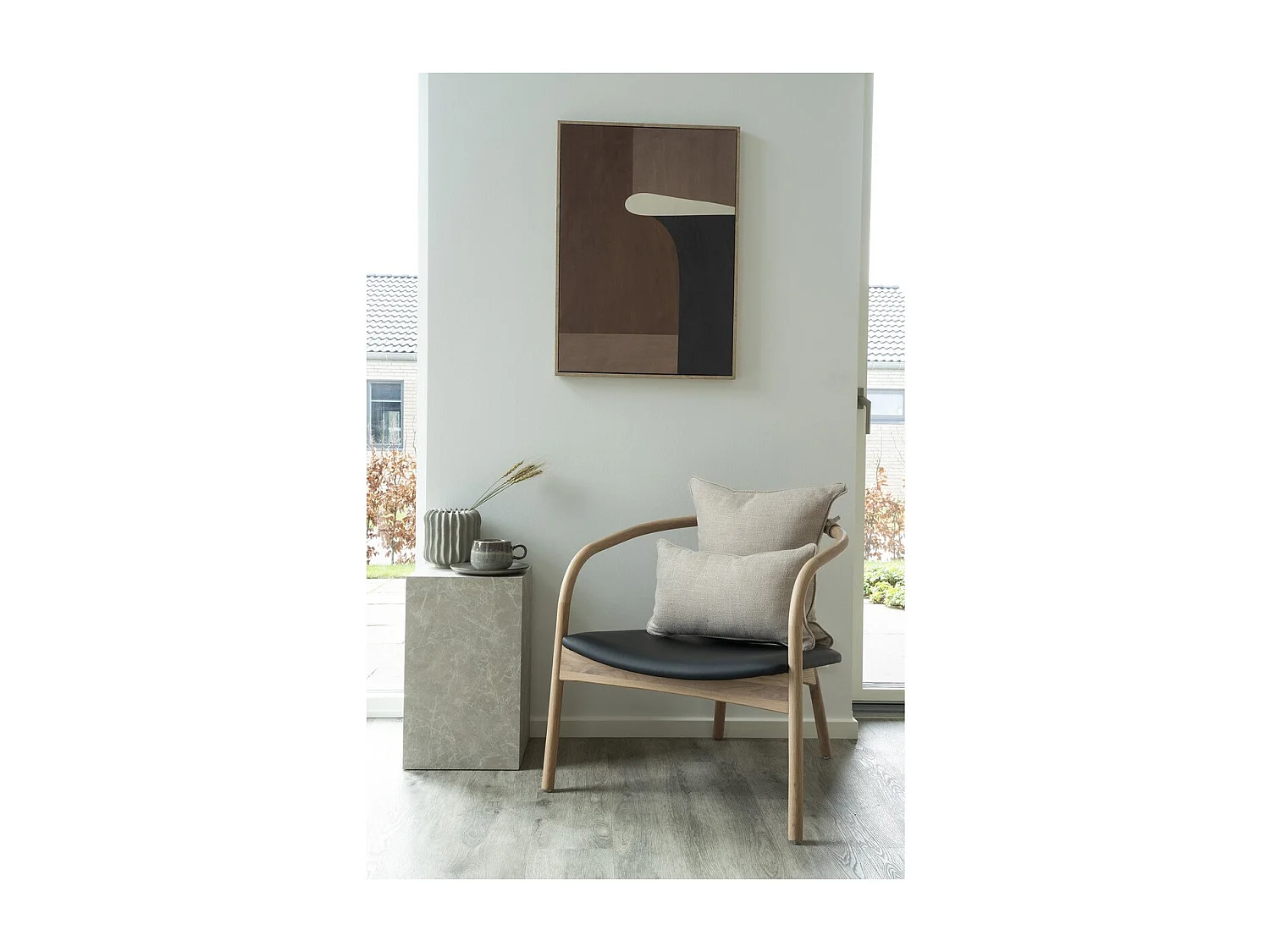 Tables d'appoint PRAGUE – Effet marbre beige